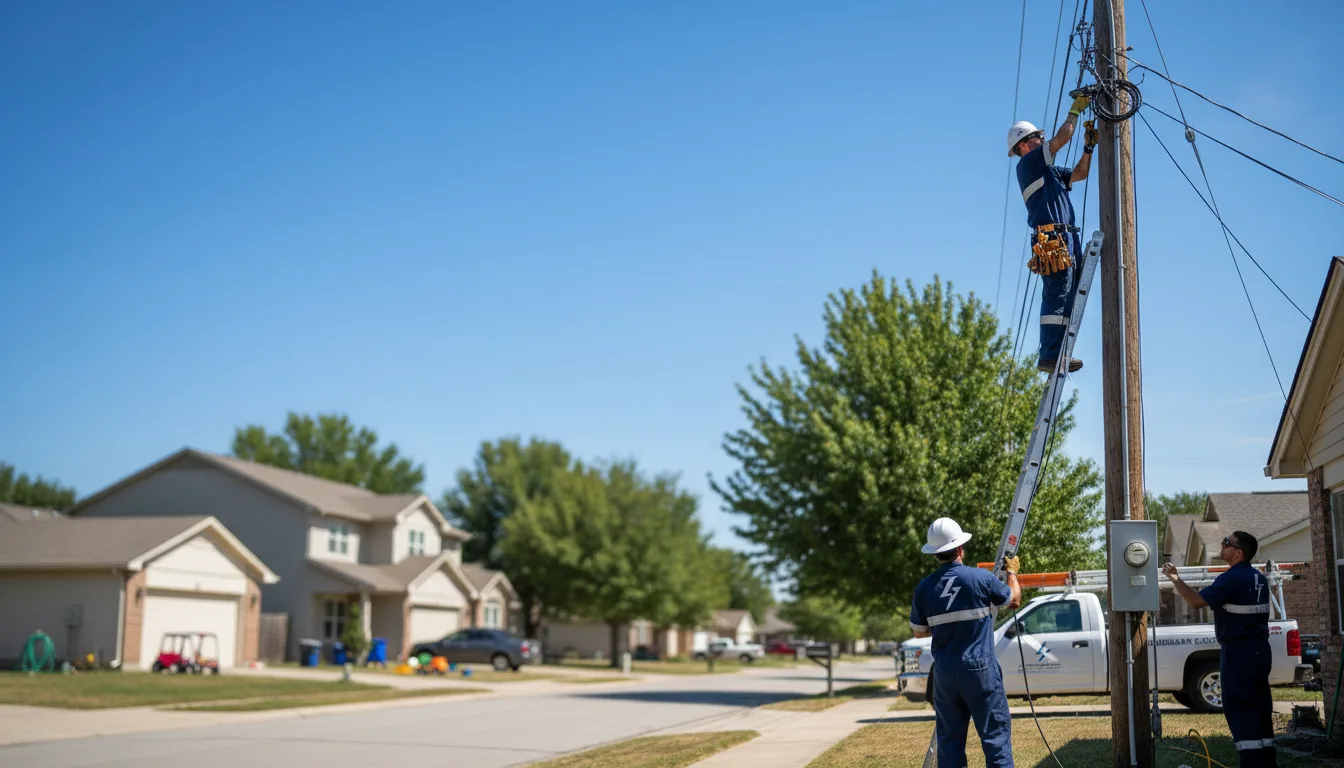 Residential electrician providing installation services in Rockville, MN
